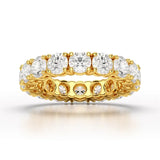 4.06 CT Classic Round Lab Grown Diamonds Engagement Ring - Jama Jewels