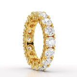 4.06 CT Classic Round Lab Grown Diamonds Engagement Ring - Jama Jewels