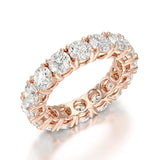 4.06 CT Classic Round Lab Grown Diamonds Engagement Ring - Jama Jewels