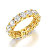 4.06 CT Classic Round Lab Grown Diamonds Engagement Ring - Jama Jewels