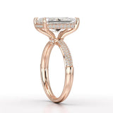 4.36 CT Radiant Lab Diamonds Engagement Ring - Jama Jewels
