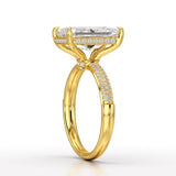 4.36 CT Radiant Lab Diamonds Engagement Ring - Jama Jewels