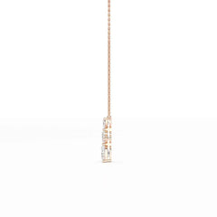 4.3 CT Heart Cut Lab Diamond Chain Pendant Jama Jewels