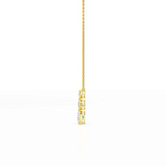 4.3 CT Heart Cut Lab Diamond Chain Pendant Jama Jewels