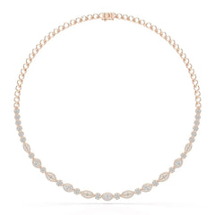 4.53 CT Marquise Cut Lab Diamond Necklace