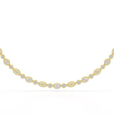 4.53 CT Marquise Cut Lab Diamond Necklace