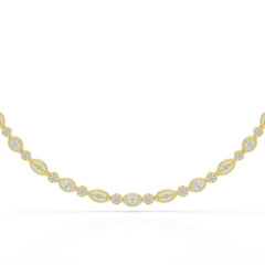 4.53 CT Marquise Cut Lab Diamond Necklace