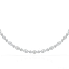 4.53 CT Marquise Cut Lab Diamond Necklace