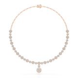 4.59 Carat Lab Grown Diamond Round Shape Necklace