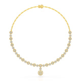 4.59 Carat Lab Grown Diamond Round Shape Necklace