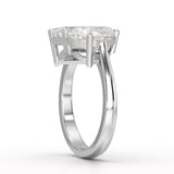 4.5 CT Lab Diamond Two Stone Ring