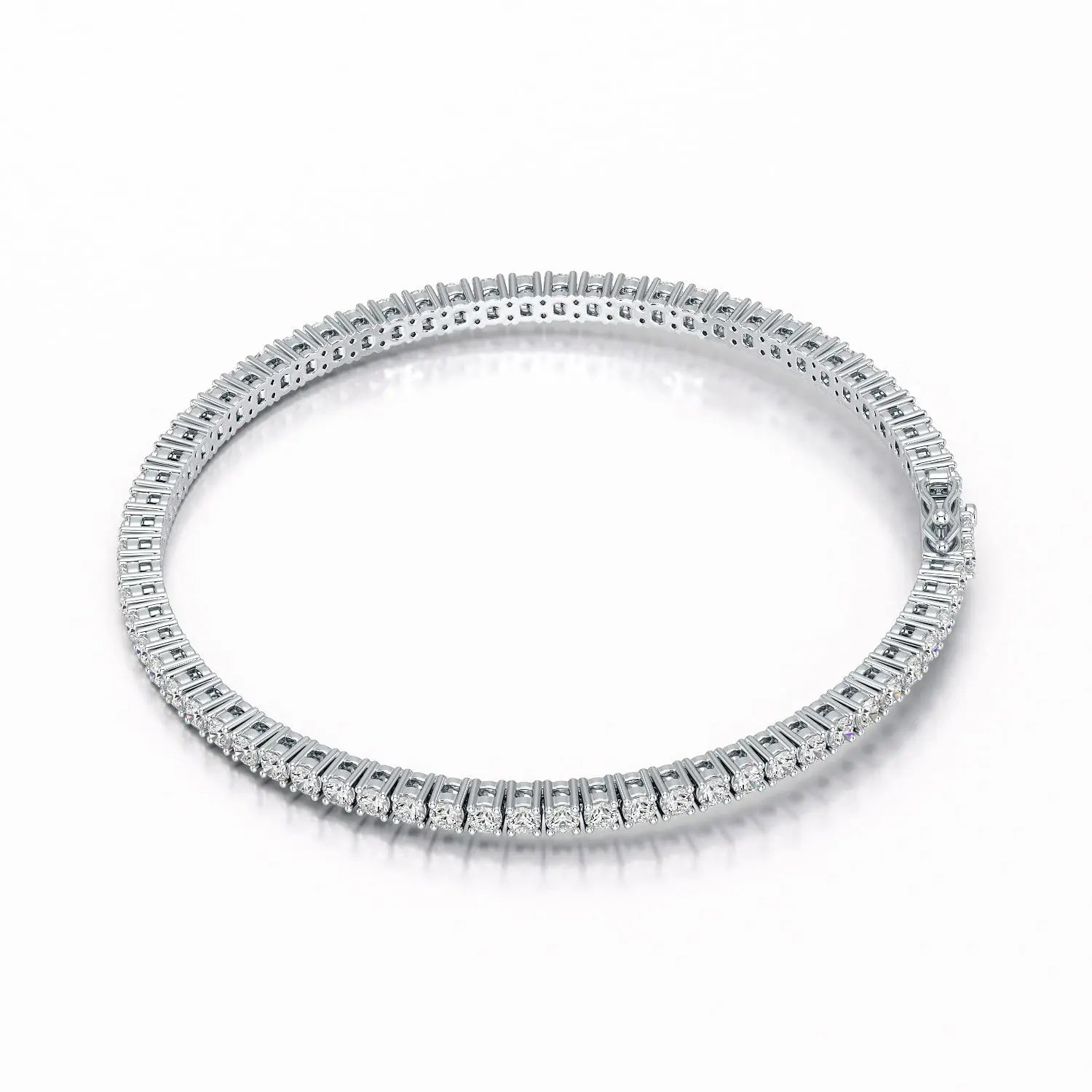 4.5 CT Round cut Lab Diamond Tennis Bracelet