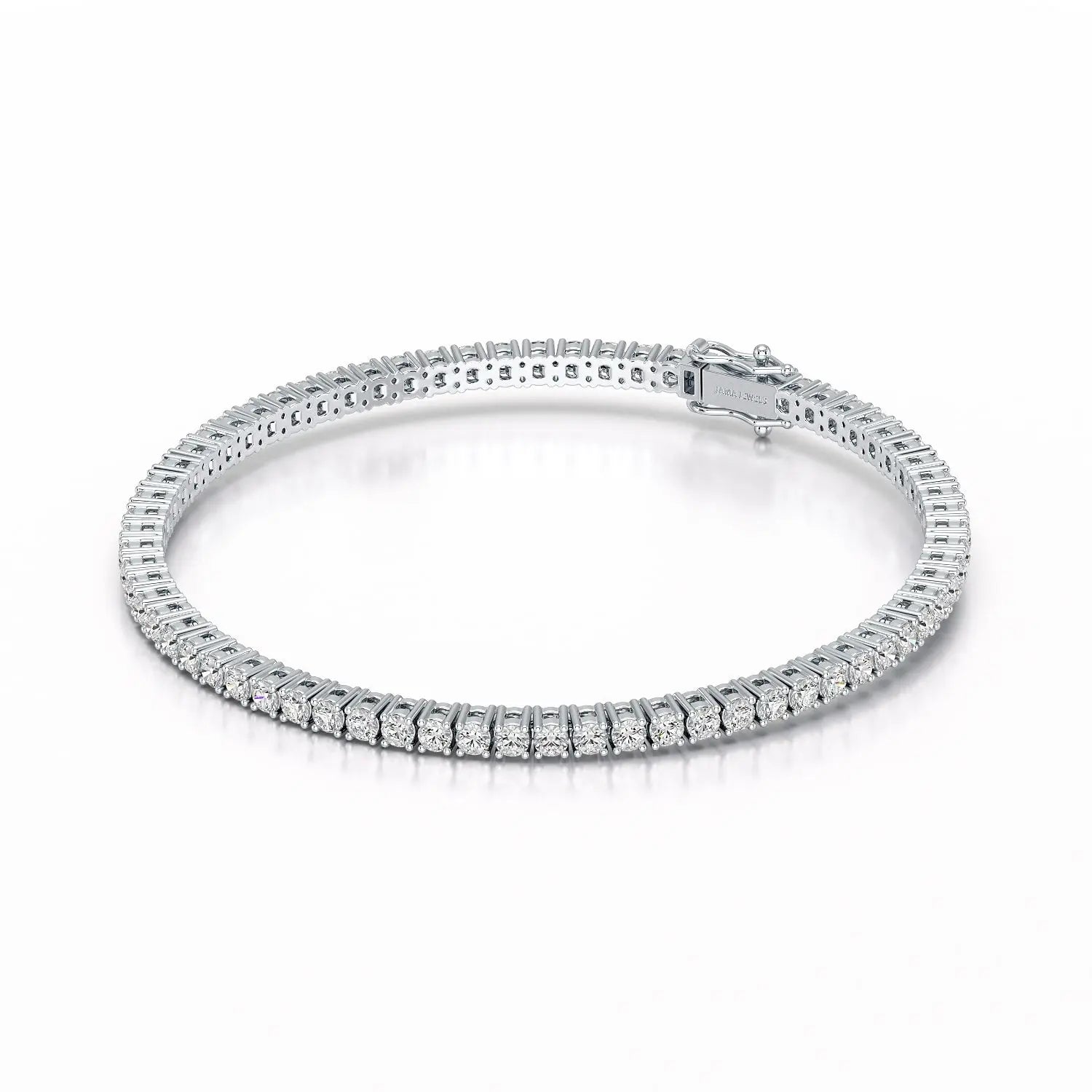4.5 CT Round cut Lab Diamond Tennis Bracelet