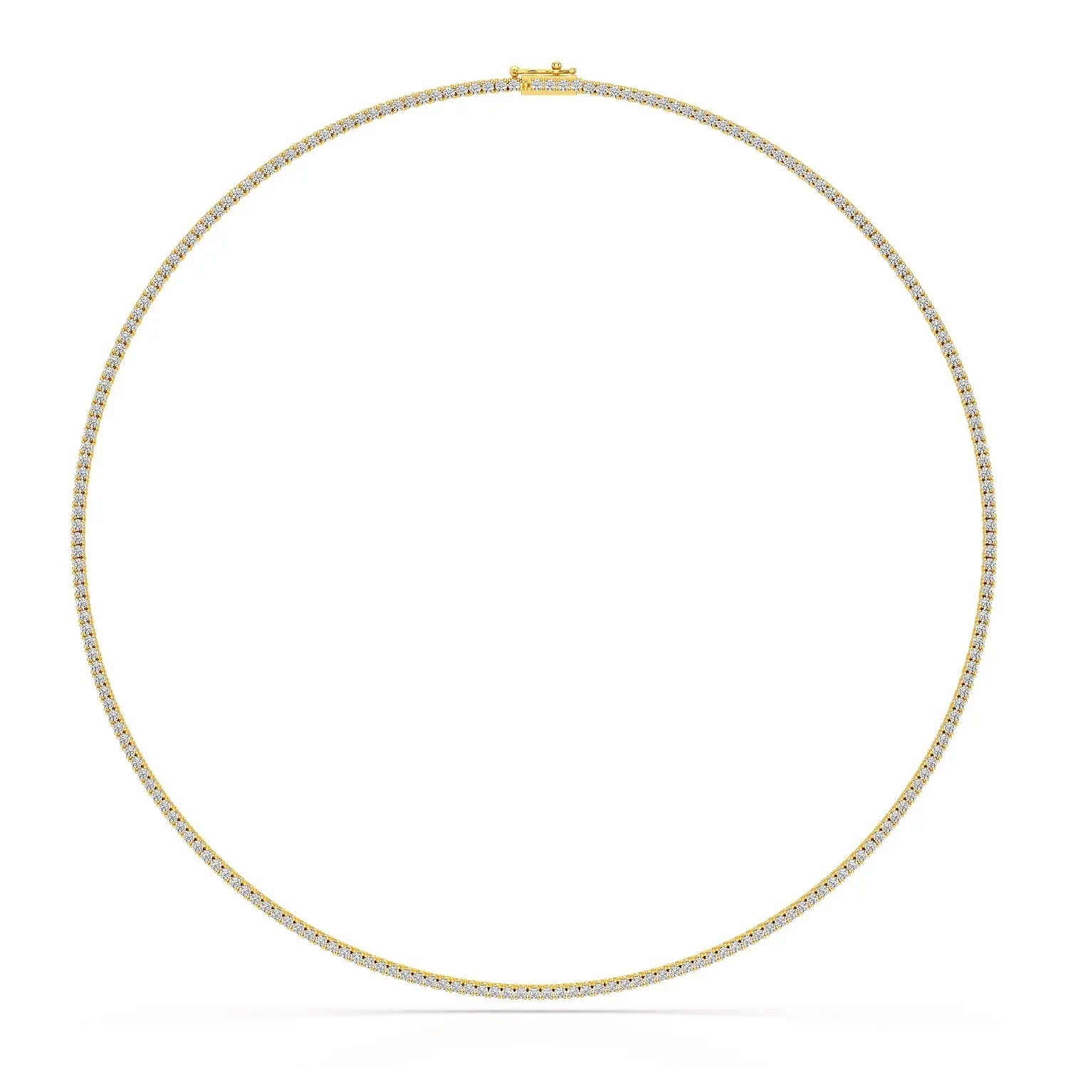 4.61 Carat Diamond Line Necklace