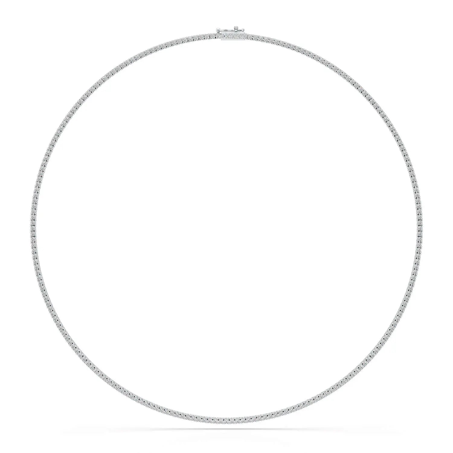 4.61 Carat Diamond Line Necklace
