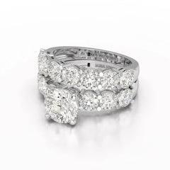 4.82 CT Lab Diamond Round Cut Ring Jama Jewels