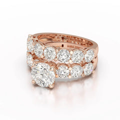 4.82 CT Lab Diamond Round Cut Ring Jama Jewels