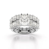 4.82 CT Lab Diamond Round Cut Ring Jama Jewels