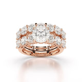 4.64 CT Lab Diamond Round Cut Ring