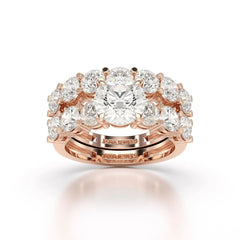 4.82 CT Lab Diamond Round Cut Ring Jama Jewels