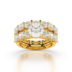 4.82 CT Lab Diamond Round Cut Ring Jama Jewels