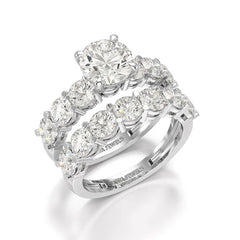 4.82 CT Lab Diamond Round Cut Ring Jama Jewels