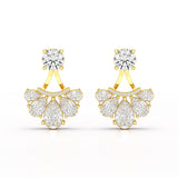4.6 CT Lab Diamond Pear Cut Drop Earring