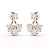 4.6 CT Lab Diamond Pear Cut Drop Earring