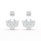 4.6 CT Lab Diamond Pear Cut Drop Earring