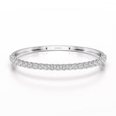 4.6 CT Lab Diamond Round Cut Bangle