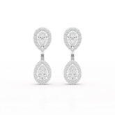 4.7 CT Lab Diamond Pear Drop Earring Jama Jewels