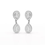4.7 CT Lab Diamond Pear Drop Earring