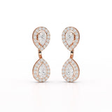 4.7 CT Lab Diamond Pear Drop Earring