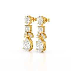 4.88 CT Lab Diamond Drop Earrings Jama Jewels