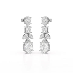 4.88 CT Lab Diamond Drop Earrings Jama Jewels