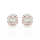 4.85 CT Lab Diamond Multi Shape Stud Earrings