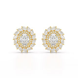 4.85 CT Lab Diamond Multi Shape Stud Earrings