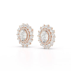 4.85 CT Lab Diamond Multi Shape Stud Earrings Jama Jewels