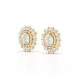 4.85 CT Lab Diamond Multi Shape Stud Earrings