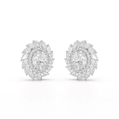 4.85 CT Lab Diamond Multi Shape Stud Earrings Jama Jewels