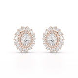 4.85 CT Lab Diamond Multi Shape Stud Earrings