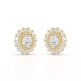 4.85 CT Lab Diamond Multi Shape Stud Earrings