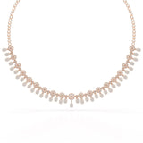 Round Cut Lab Grown Diamond 4.96 CT Elegant Choker Necklace