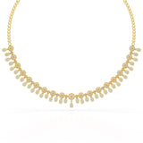 Round Cut Lab Grown Diamond 4.96 CT Elegant Choker Necklace