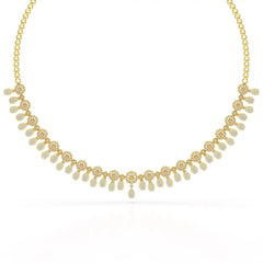 Round Cut Lab Grown Diamond 4.96 CT Elegant Choker Necklace