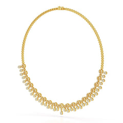 Round Cut Lab Grown Diamond 4.96 CT Elegant Choker Necklace