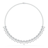 Round Cut Lab Grown Diamond 4.96 CT Elegant Choker Necklace