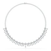 Round Cut Lab Grown Diamond 4.96 CT Elegant Choker Necklace