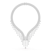 46.95 CT Lab Diamond Fancy Pear Cut Necklace Jama Jewels
