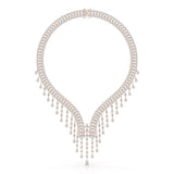 46.95 CT Lab Diamond Fancy Pear Cut Necklace